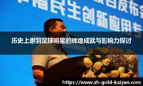 历史上谢羽足球明星的辉煌成就与影响力探讨
